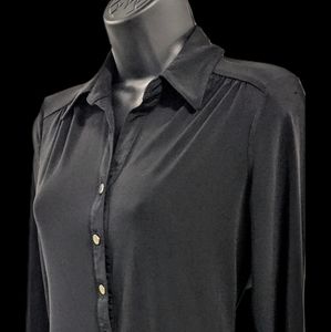 Alfani half button down shirt